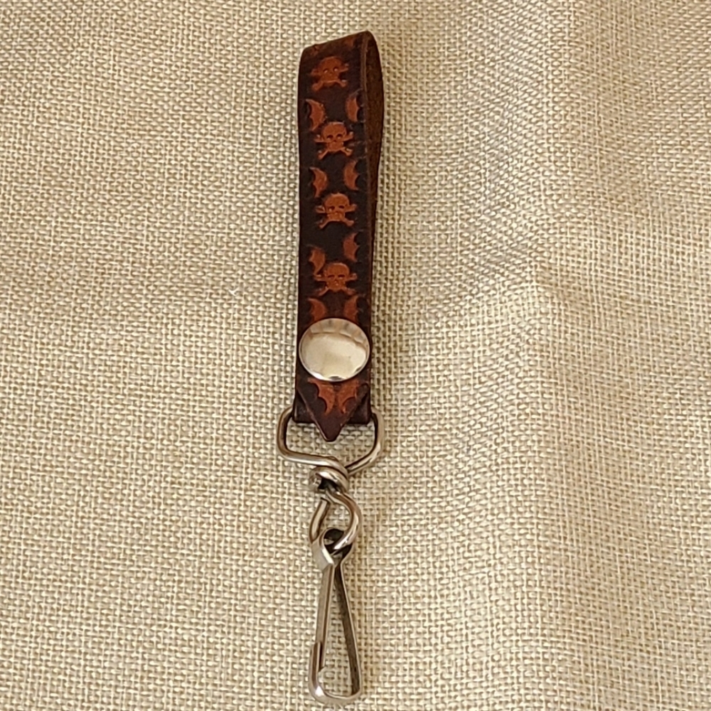 Leather keychain